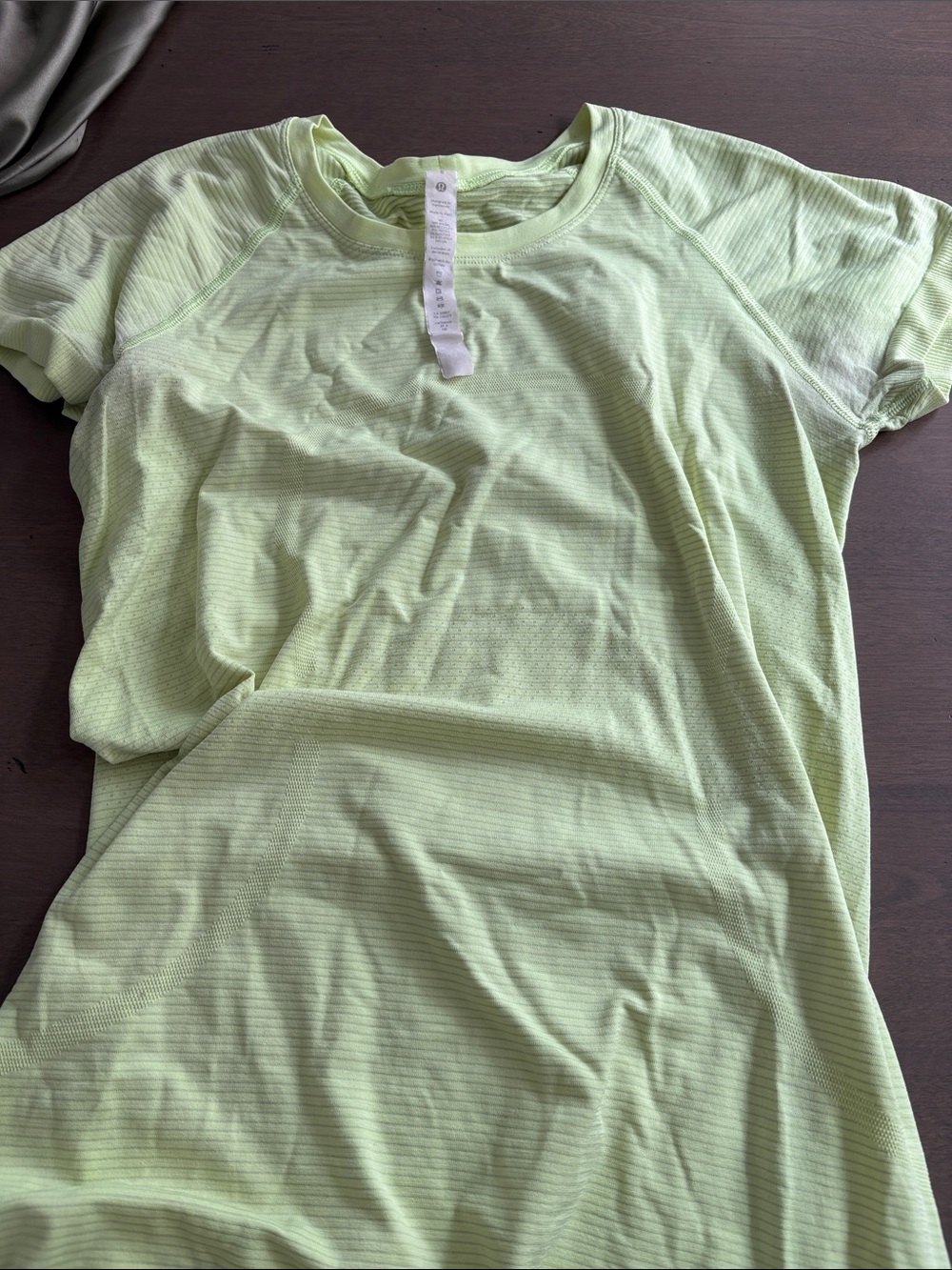 lululemon athletica Light Lime Short-Sleeve Performance Top
